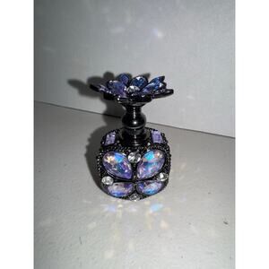 Perfume bottles / Vintage / Dispenser / Refill / Decanter / purple rhinestones